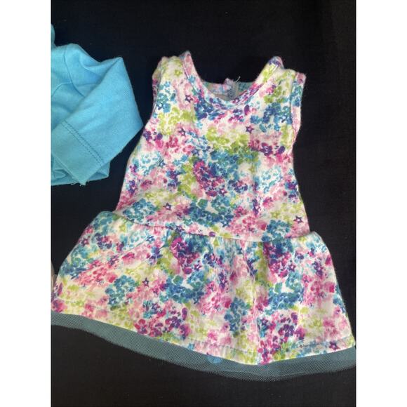 American Girl Truly Me MEET OUTFIT Blue Floral Dress Jacket Shoes NO DOLL - Picture 2 of 9